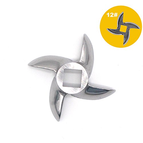 #12 Meat Grinder Blade, Grinder Knife, Electric Mincer Cutting Blade Replacement