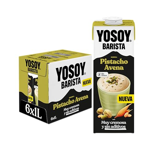 Bebida Vegetal Barista Pistacho Avena - especial para café, pack de 6 x 1L
