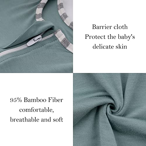 ZIGJOY Baby Wearable Blanket with 2Way Zipper Easy to Use 95 Bamboo