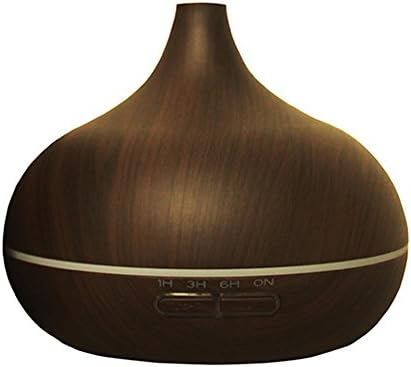 TerrificCorner 300ml Essential Oil Diffuser, Wood Grain Ultrasonic Aroma Cool Mist Humidifier for Office Home Bedroom Baby Room Study Yoga Spa