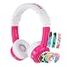 ONANOFF BuddyPhones Inflight, Volume-Limiting Kids Headphones, 3 Volume Settings of 75, 85 and 94 dB, Includes Travel Mode, Perfect for Airplanes, Trains and Cars, Built-in Audio Sharing Cable, Pink