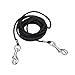 Coastal Poly Cat Tie Out with Nickel-Plated Swivel Snaps | 15-Feet, Black | 1-Count