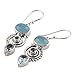 NOVICA Artisan Handcrafted Blue Chalcedony Earrings | Sterling Silver Birthstone Earrings | Dangle Earrings For Women | Sentimental Earrings For Women | Topaz Birthstone Earrings