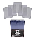 (5) 5x7 Photo Topload Holders - Rigid Plastic