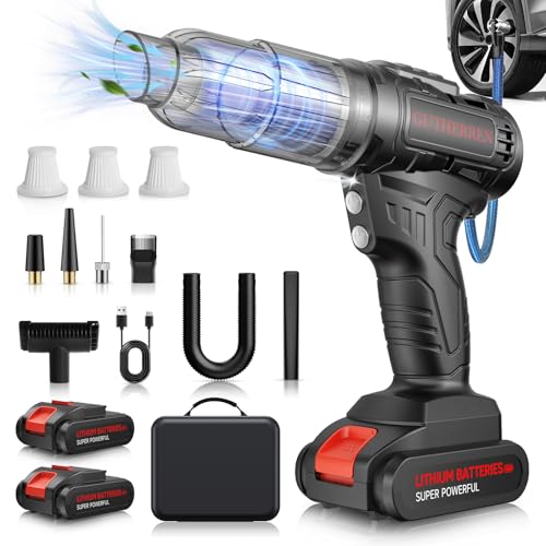 Car Vacuum Portable Cordless, 40,000Pa High Power Dust Buster, Rechargeable Battery Powered Vacuum Cleaners for Office,Home, Car, Pet Hair, Keyboard, Black