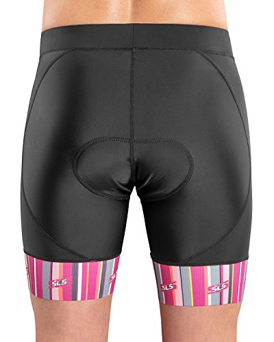 image for SLS3 Womens Triathlon FX Tri Bike Shorts | 6 inch Black | Super Comfy 