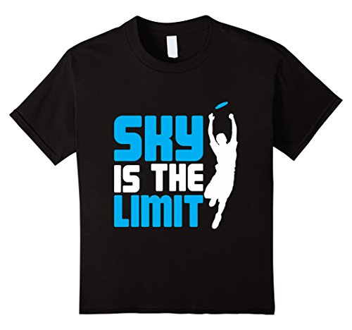 Kids Sky Is The Limit Ultimate Frisbee T-Shirt 12 Black