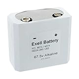 Exell Battery 457/467 67.5-Volt Alkaline Battery (White)