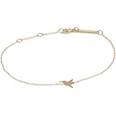 Zoe Chicco Women's 14k Gold Midi Bitty Hummingbird Bracelet
