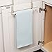 iDesign York Metal Over the Cabinet Dish and Hand Towel Bar Holder for Kitchen, Bathroom, 3