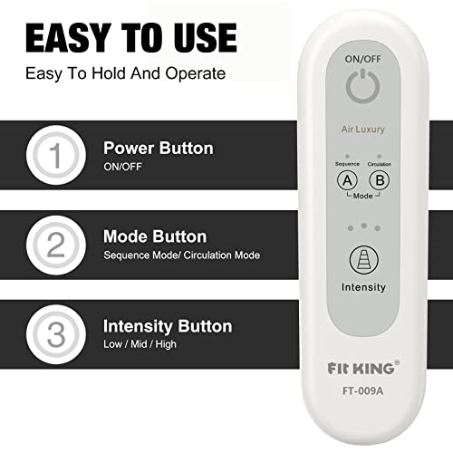 FIT KING Compression Boots for Circulation, Leg Massager with Air