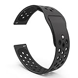 20mm Quick Release Breathable Watch Band Compatible with Garmin Vivoactive 3/Samsung Gear Sport/Ticwatch 2/Ticwatch E/Samsung Gear S2 Classic Watch, One Size