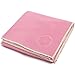 Shandali Hot Yoga Towel - Suede - 100% Microfiber, Super Absorbent, Bikram Towel - Exercise, Fitness, Pilates, and Yoga Gear - Pink 26.5