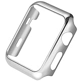 HOCO PC Protective Case for Apple Watch iWatch Series 2 Plating Cover Shell Bumper Case Screen Protector Silver-38