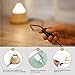 Jhua Creative Volcano Sharp Design Smart Night Light USB LED Wooden Night Light Energy Saving Table Lamp Children Desk Bed Beside Lamp with Switch for Baby/Kids/Adults Bedroom