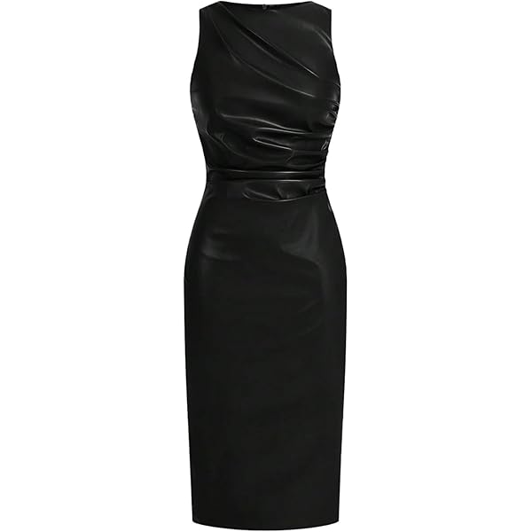 Amazon.com: utcoco Women PU Faux Leather Tank Dress Elegant Sleeveless Mini Dress for Night Club Party (X-Small, Black) : Clothing, Shoes & Jewelry Amazon.com: utcoco Women PU Faux Leather Tank Dress Elegant Sleeveless Mini Dress for Night Club Party (X-Small, Black) : Clothing, Shoes & Jewelry