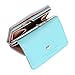 Damara Womens Metal Frame Kiss-lock Small Clutch Cards Holder Wallet,Light Blue