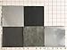 GRAY Leather Fabric for Crafts: 4 Sheepskin Sheets of GRAY with Silver Leather Hides 5x5In/12x12cm