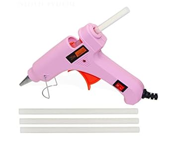 Glun Pink Mini IWILL20W 20 WATT On Off Switch and Indicator with 3 Hot Melt Glue Sticks