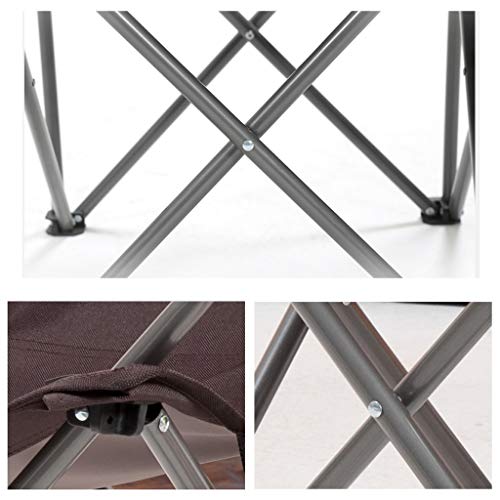 CATRP Marke Im Freien Camp-Stuhl Mit Getränkehalter Und Pocket Falten Heavy Duty Hoch Zurück Angelsitz – Bild 3