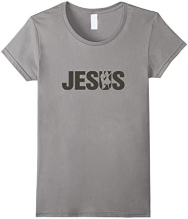 Womens Jesus Christian Dancing Design, Cool Dance Recital TShirt Large Slate