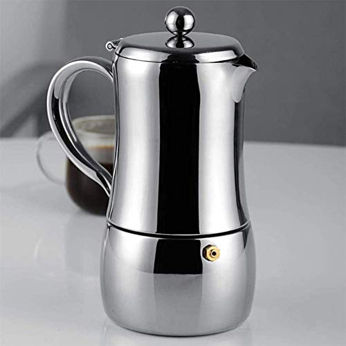 Zidao Espressokocher, 6 Tassen Moka Kaffeekanne Italienische Kaffeemaschine Für Cappuccino Oder Latte, 450ML – Bild 4