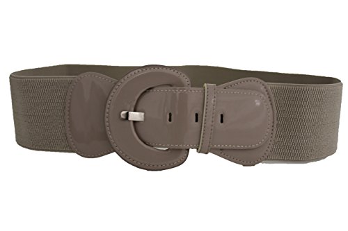 TFJ Women Belt Hip Elastic High Waist Band Plus Size M L Xl Light Beige