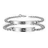 His and Hers Matching Set Stainless Steel Bracelet (2PCS)