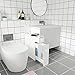Tangkula Slim Storage Cabinet, Free Standing, with Slide Out Drawers, Narrow Floor Bathroom Organizer Next to Toilet, Toilet Paper Holder, 19 x 6.5 x 23 Inches (White)