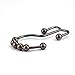 COSFY Shower Curtain Hooks Rings, Rust-Resistant Metal Double Glide Shower Hooks for Bathroom, Modern Decorative Design Shower Rods Curtains - Bronze