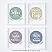 My Vinyl Story Bathroom Decor Quotes and Sayings Art Prints for Bathroom Decorations Wall Decor Funny Quotes for Guests, Gift, and Personal Humor Set of 4-8x10 Inches Prints – UNFRAMED