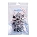 BCP 20-Piece M4x10mm Threaded Knurled Thumbscrew Grip Knobs Thumb Screw for Machinery Latche