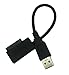CERRXIAN 9 Inch 90 Degree USB 3.0 Type A Male to Slimline SATA 7+6 13 Pin Adapter Cable for Laptop CD/DVD ROM Optical Drive