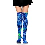 Sharks Blue Camouflage Women's Popular Knee High