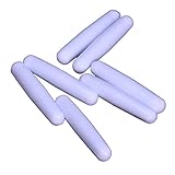 BIPEE Plain Magnetic Stir Bar White Color 5X15mm PTFE Cover Stirring Rod Pack of 10