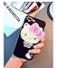 BONTOUJOUR Super Lovely iPhone 7 Plus/iPhone 8 Plus Case, Creative Multifunction Cartoon Soft TPU Phone Case with Hello Kitty Cat Flower Mirror on Back + Lanyard - Hello Kitty Black
