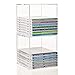 STORi Clear Plastic Stackable Makeup Storage and Display Cubes | Set of 2