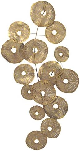 Amazon Com Moe S Home Collection Circles Wall Decor Large Gold