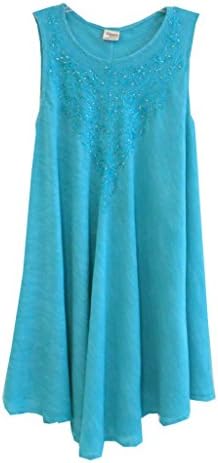 Advance Apparels Lightweight Embellished Solid Umbrella Dress Cover Up One Size SM-2X