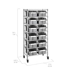Seville Classics Heavy Duty NSF Bin Rack Solid
