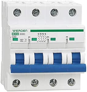 WERDEN - Magnetotérmico WERDEN de 4 Polos x 63 A : Amazon.es ...