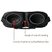 Hanie 3D Sponge Shading Sleep Mask Eyeshade Eye Shield Blinder For Travel, Rest, Shift Work, Meditation, Relieve Fatigue & Breathable, With A Free Velvet Bag, Black