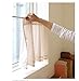 BECUTE Cotton Handmade Lace Cafe Curtain Kitchen Curtain Valances Window Curtain with Simple Design. Beige