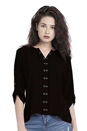 leriya fashion women's diamond crepe western top (lf-w1092)