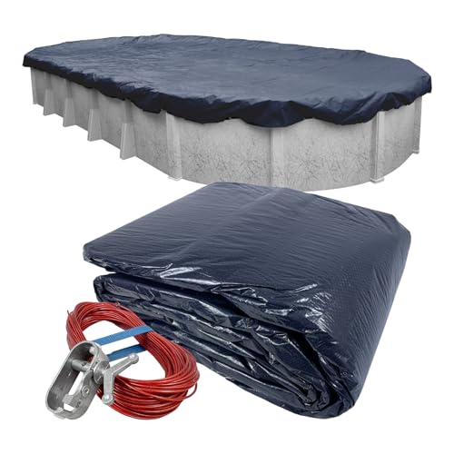 Robelle 361833 Economy Winter Cover for 18 by 33 Foot Oval Above-Ground Swimming Pools