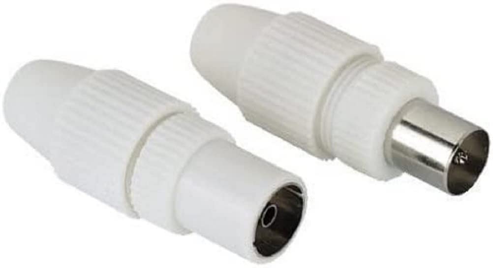Hama 00044146 Coaxial Clamp Type Antenna Male Plug/Female Jack