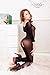 Womens Bodystocking Crotchless Bodysuit with Sleeves QandSweet Sexy Silk Stocking for Look Long, Black+Nude, One Size
