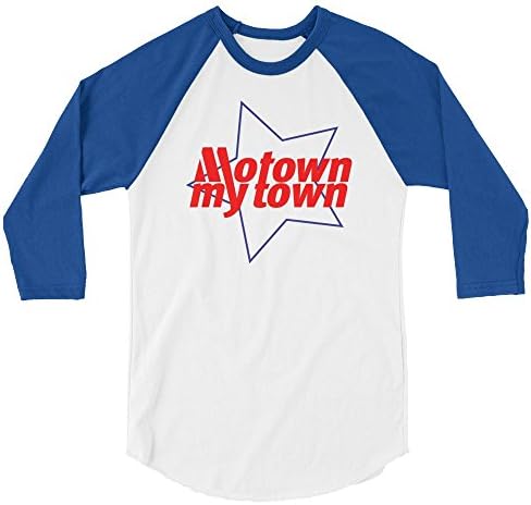 Motown, my town raglan baseball unisex tshirt music