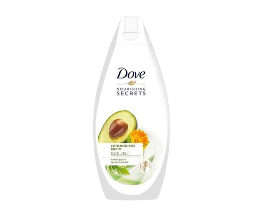 Dove Avocado Oil and Calendula Extract Shower Gel 500 ml – [Pack of 4]