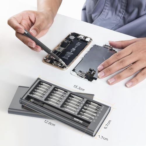 49 IN 1 Präzisionsschraubendreher, Precision Screwdriver Set, Feinmechaniker Schraubendreher, Magnetisch Präzisions Schraubendreher Bits, Tragbares Mini Werkzeug für PC, MacBook, Elektronik